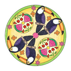 Ravensburger mandala - midi - flamingo