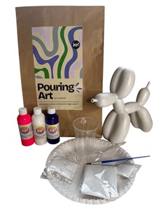 Kit diy pouring art chien ballon– c