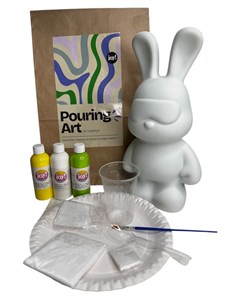 Kit fluid painting lapin 33cm - ver