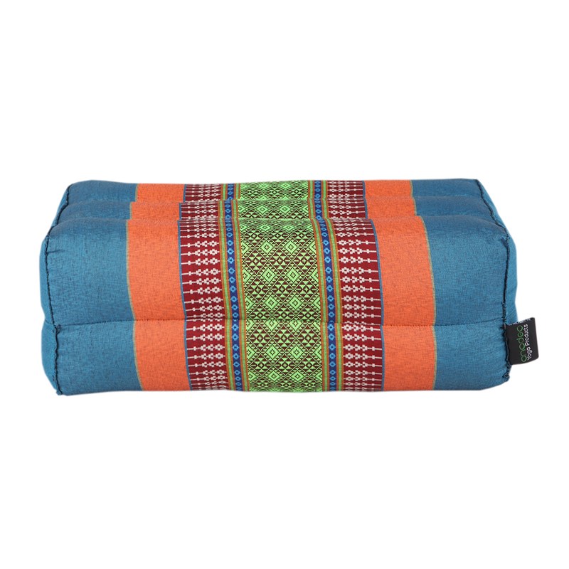 Coussin yoga méditation kapok blue