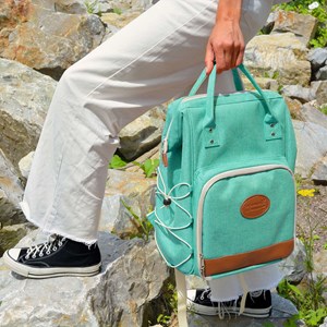 Sac à dos pique-nique turquoise 2p