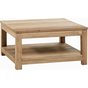 Table basse teck recyclé 80x80