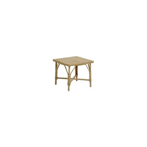 Table basse en rotin tressé