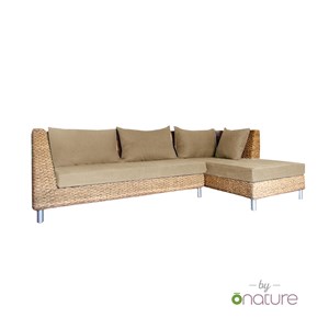 Canapé d'angle déhoussable tissu bio