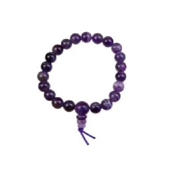 Bracelet mala tibétain - améthyste