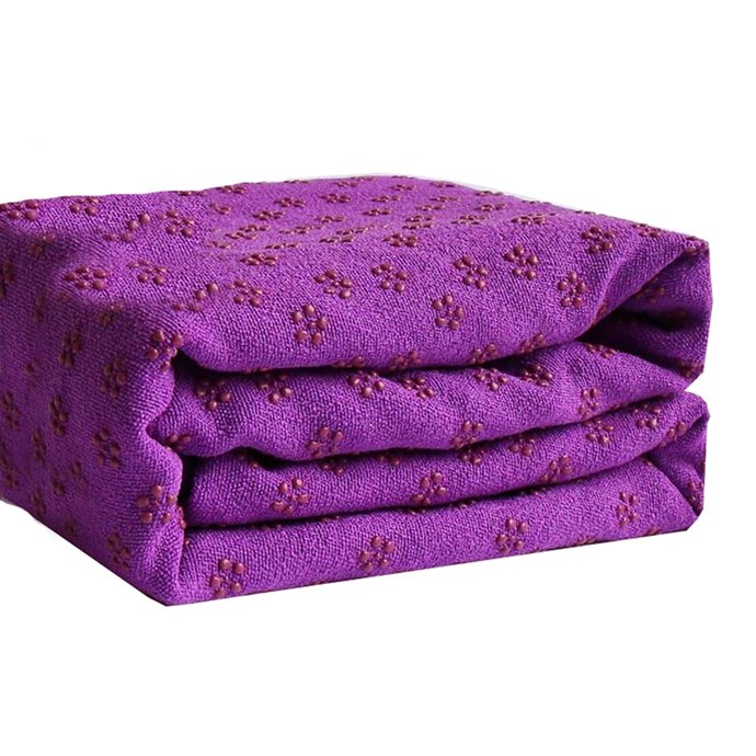 Serviette de yoga en microfibre pour tapis de yoga 24x72 pouces, 61 x 183cm, serviette de yoga chaud, couverture de tapis de yoga antidérapante, super absorbante, lavable en machine, séchage rapide