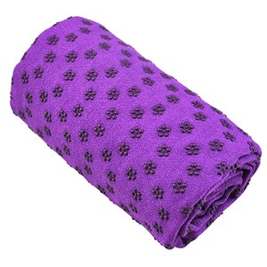 Serviette tapis yoga antidérapante viole