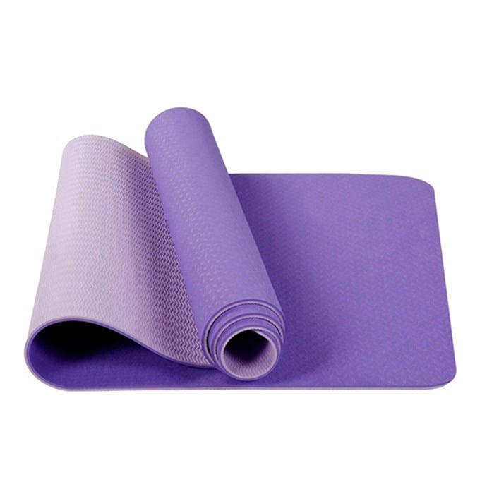 Tapis de yoga, Antidérapant, 181x61x0.6 cm, Flexible, TPE, Lavable