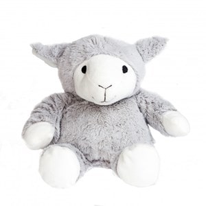 Bouillotte peluche mouton gris