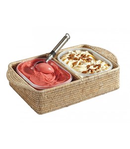 Plateau serviteur 2 bacs glace firmin