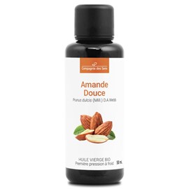 Huile d'amande douce bio - 50ml - fraîcheur garantie oxycert® - vierge & de 1??
