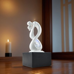 Fontaine moderne amor noir et blanc