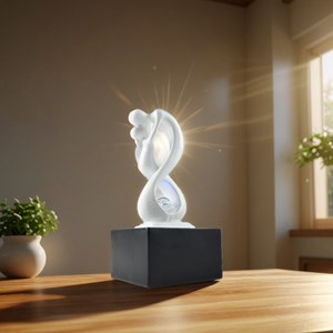 Fontaine moderne amor noir et blanc