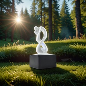 Fontaine moderne amor noir et blanc