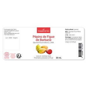 Huile de pépins de figue de barbarie bio - 30ml - fraîcheur garantie oxycert® -