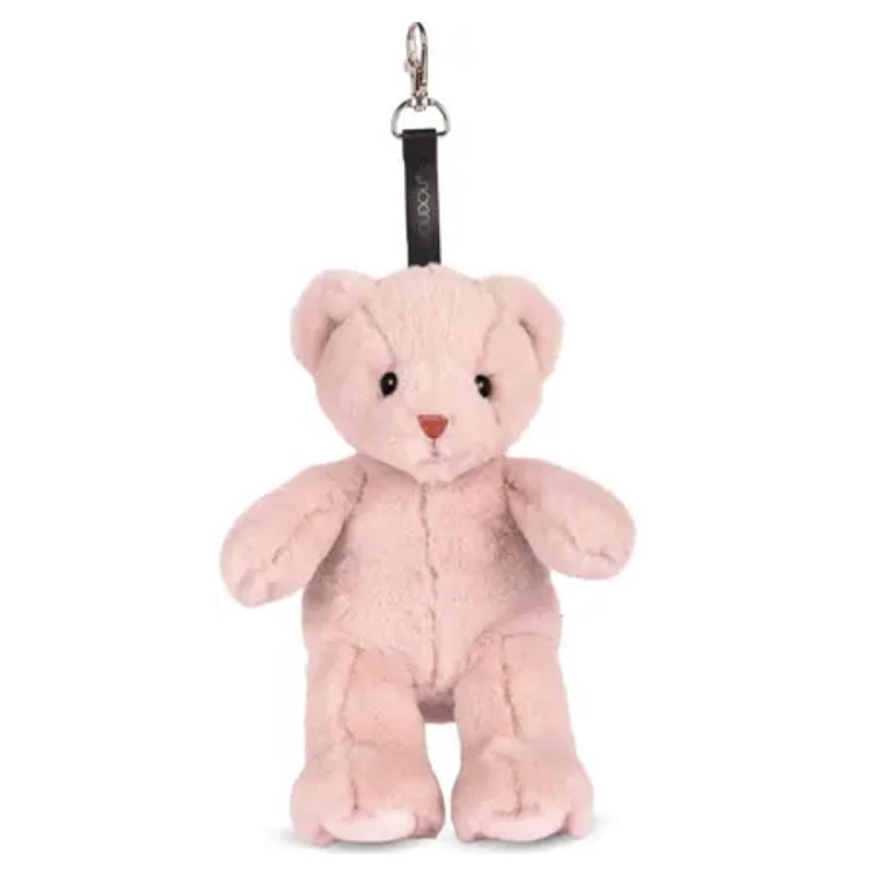 Bijou de sac - nounours rose poudré