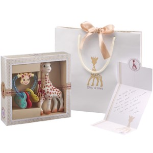 Coffret cadeau hochet coeur sophie la girafe sophiesticated