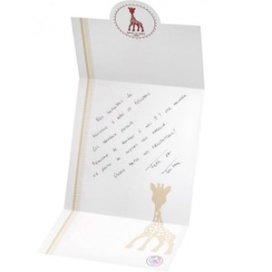 Coffret cadeau hochet coeur sophie la girafe sophiesticated