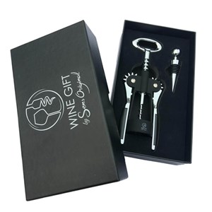 Coffret tire-bouchon à ailettes bouchon