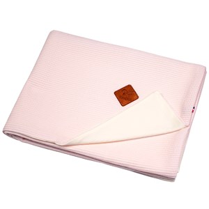 Couverture légère en nid d'abeille rose