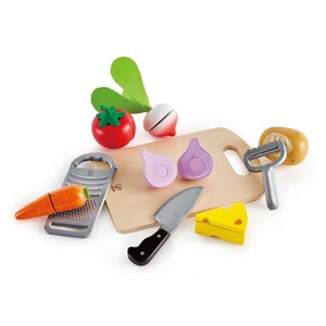 Aliments à découper et ustensiles
