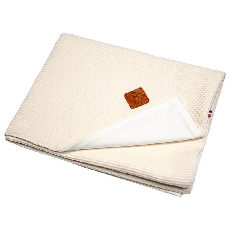 Couverture été coton nid d'abeille