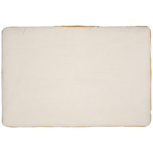 Oreiller plat réversible coton beige 60