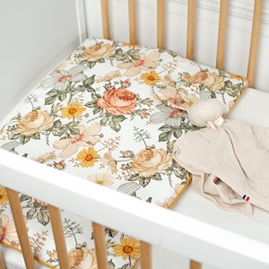 Oreiller plat réversible coton beige 35