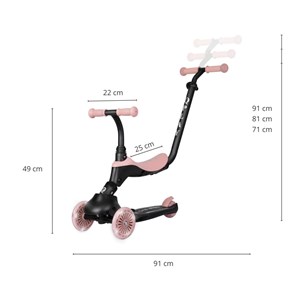 Trottinette qplay rouge