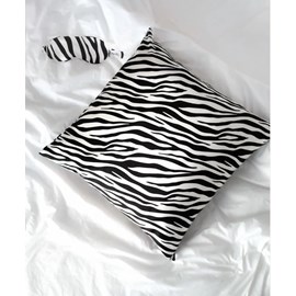 Taie d'oreiller soie zebra 65x65
