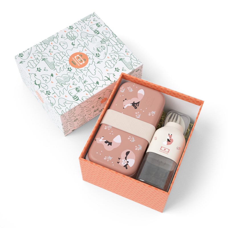 Coffret cadeau enfants lunch box fox