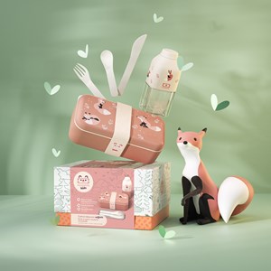 Coffret cadeau enfants lunch box fox