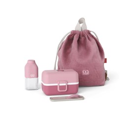 Set repas enfant complet rose