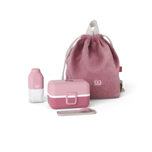 Set repas enfant complet rose