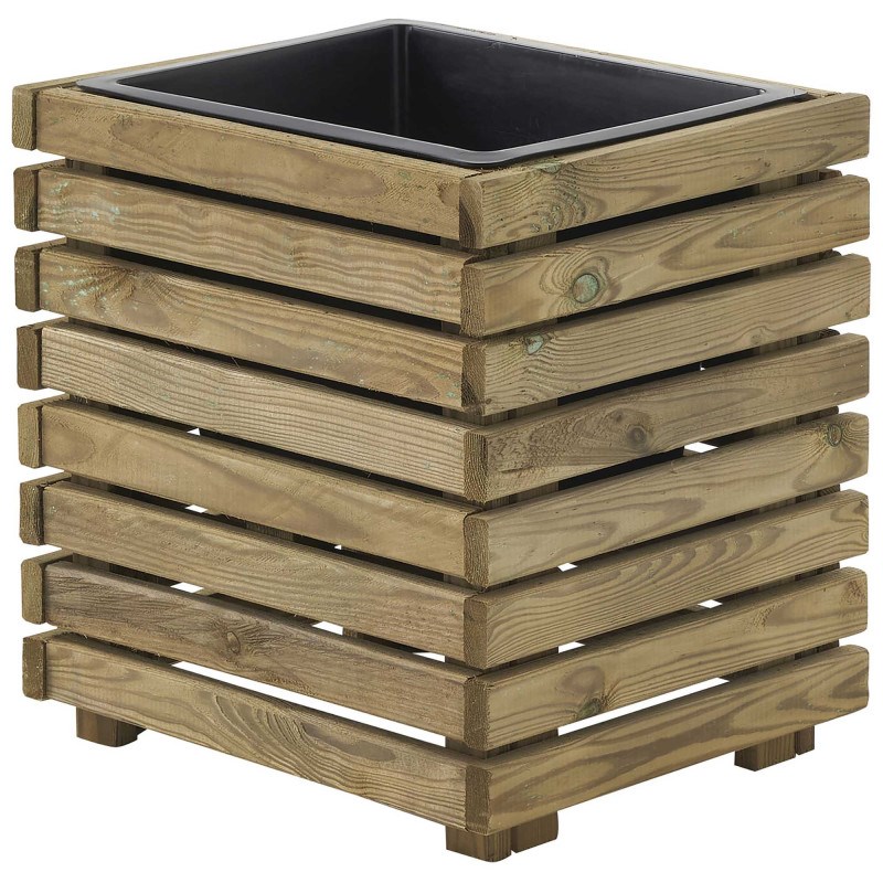 Jardinière en bois traité horizon