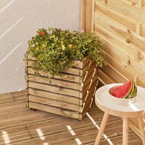 Jardinière en bois traité horizon