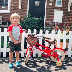 Vélo rouge 12 pouces bobbin moonbug