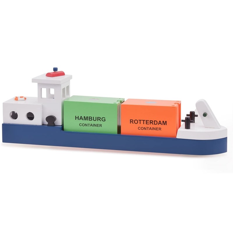 Péniche avec 2 containers