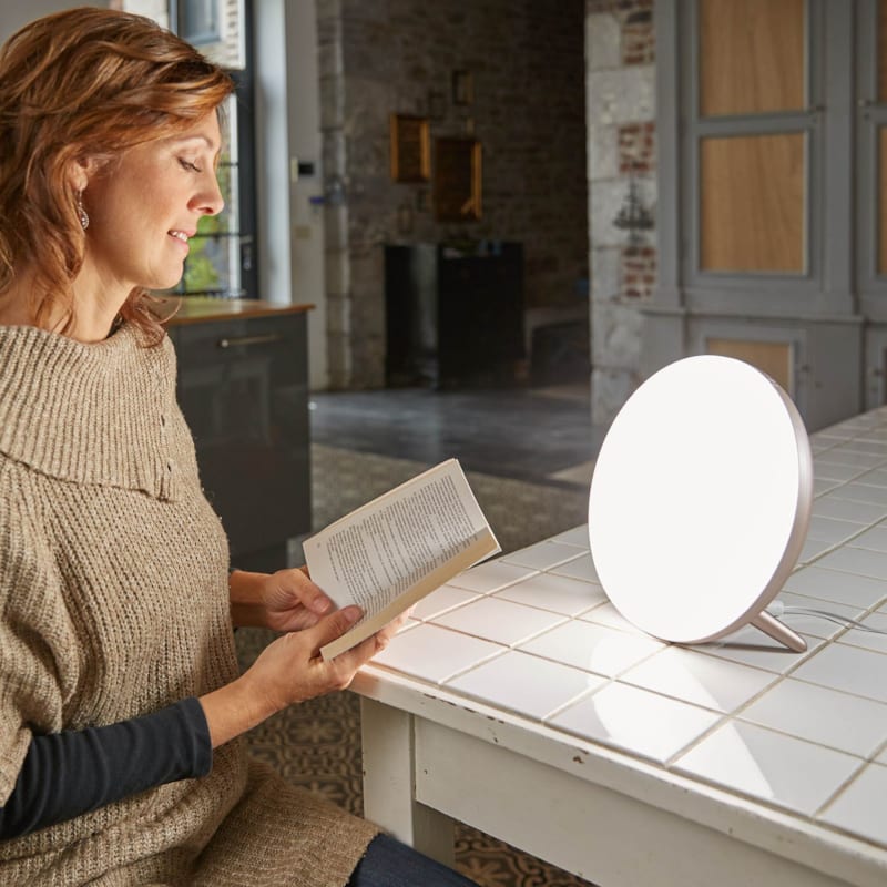 Lampe de Luminotherapie Led 10.000 Lux ajsutable avec fonction timer – Gold