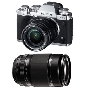 Fujifilm x-t3 silver + 18-55mm + 55