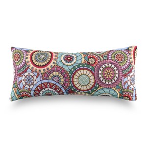 Zafu de voyage mandala noir