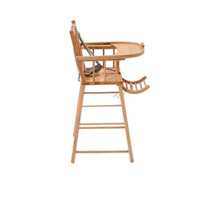 Chaise haute andré fixe vernis naturel