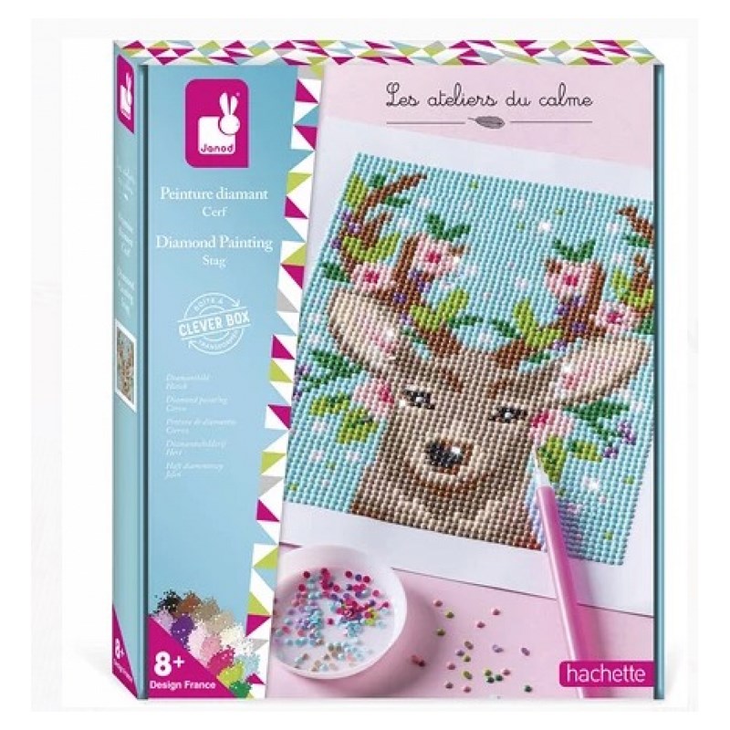 Peinture diamant - cerf a diamanter