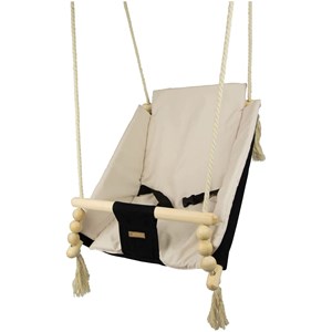 Bascule pour bébé noir, crème