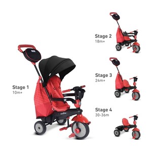 Tricycle evolutif swing red smartrike