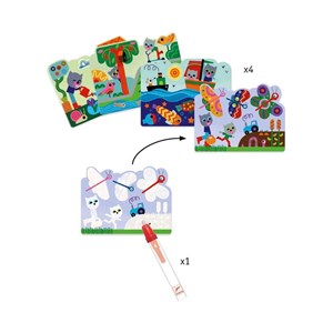 Coloriage a l eau cache dans le jardin