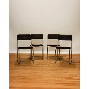 Diana, le lot de 4 chaises 70's n°404