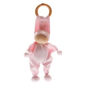 Anneau de dentition bio - lutin rose