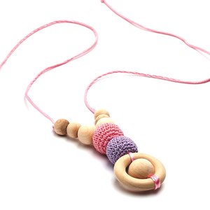Collier d'allaitement et de portage rose