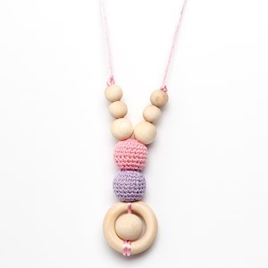 Collier d'allaitement et de portage rose